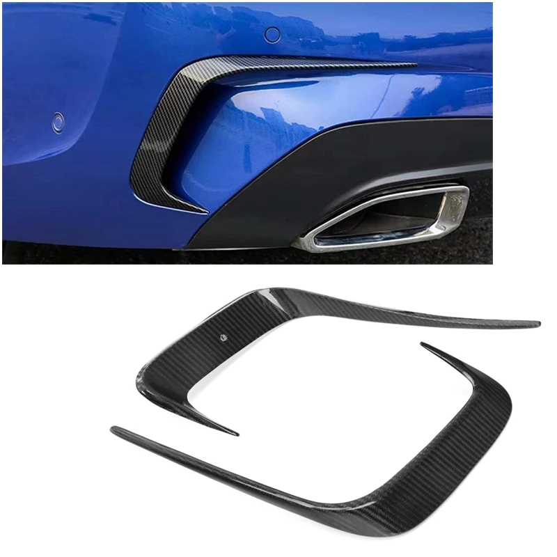 

Carbon Fiber Rear Bumper Canards For BMW 3 Series G20 G28 M-SPORT Sedan 4-Door 2020-2021 G20 G28 Rear Bumper Canards