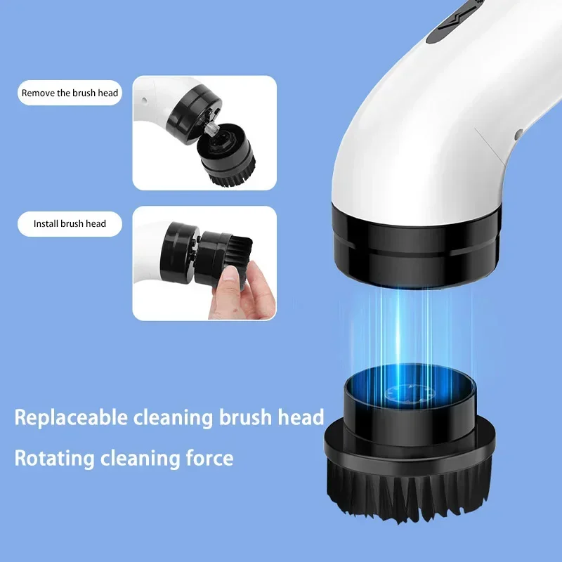 Xiaomi 9-in-1 Electric Cleaning Brush 2000mAh Wireless Electric Spin Cleaning Scrubber Multifunctional Cleaning Tools Kitchen