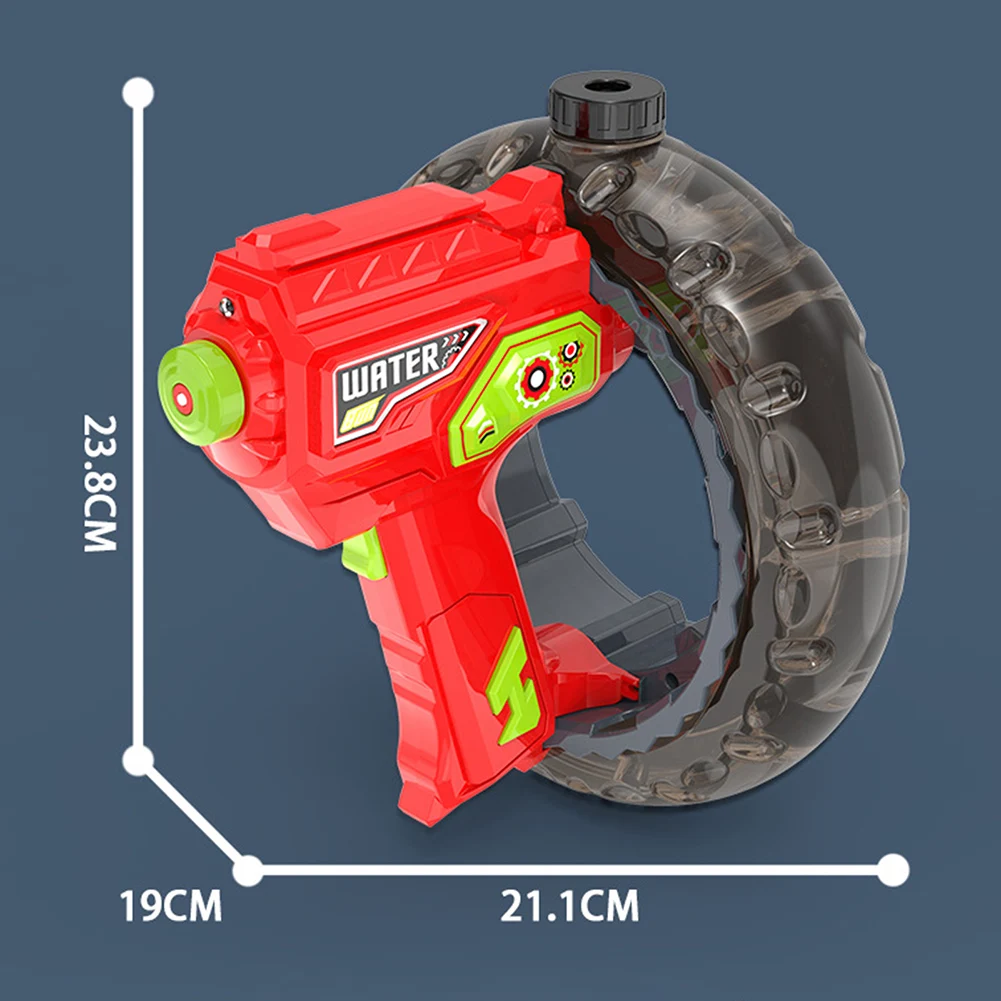 Brinquedo de água de esguichamento de longo alcance com luz led colorida alimentado por bateria brinquedos de água elétricos engraçados para crianças para piscina ao ar livre praia