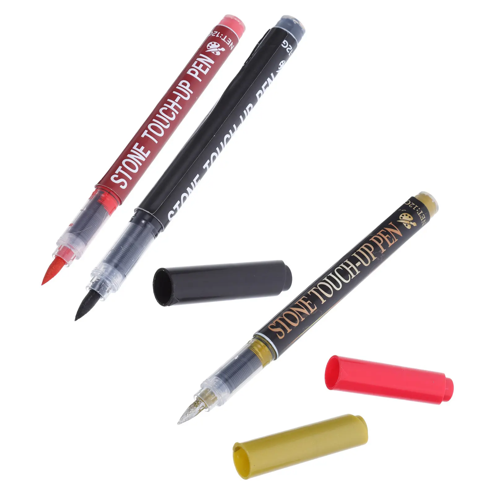 Tombstone Touch Up Paint Pen for Grave Marker Repair Outdoor Waterproof Stone Concrete Cemetery Memorial Restoration Kit