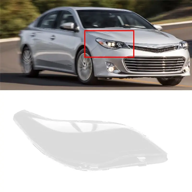 Excellent-Car Front Headlight Cover Transparent Lampshades Lamp Shell Headlights Lens Cover For Toyota Avalon 2013-2015 Right