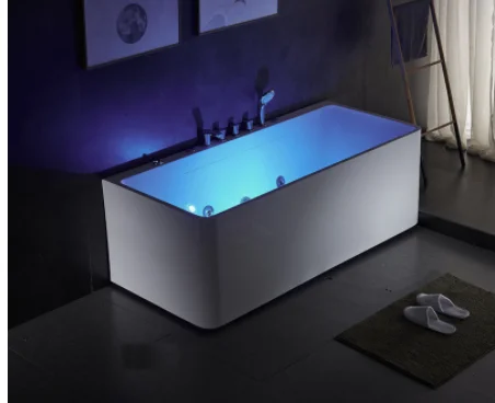

Adult Surf Massage Thermostatic Bathroom Bathtub Acrylic Smart Bathtub Freestanding Bathtub