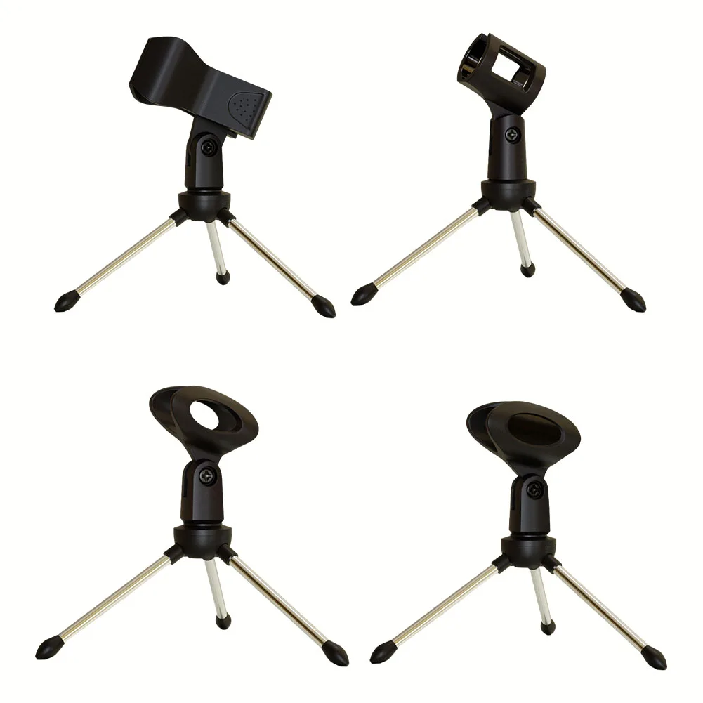 

Desktop Microphone Tripod Stand Holder For Computer Video Recording Triangle Microphone Bracket Portable Microphone Accessories