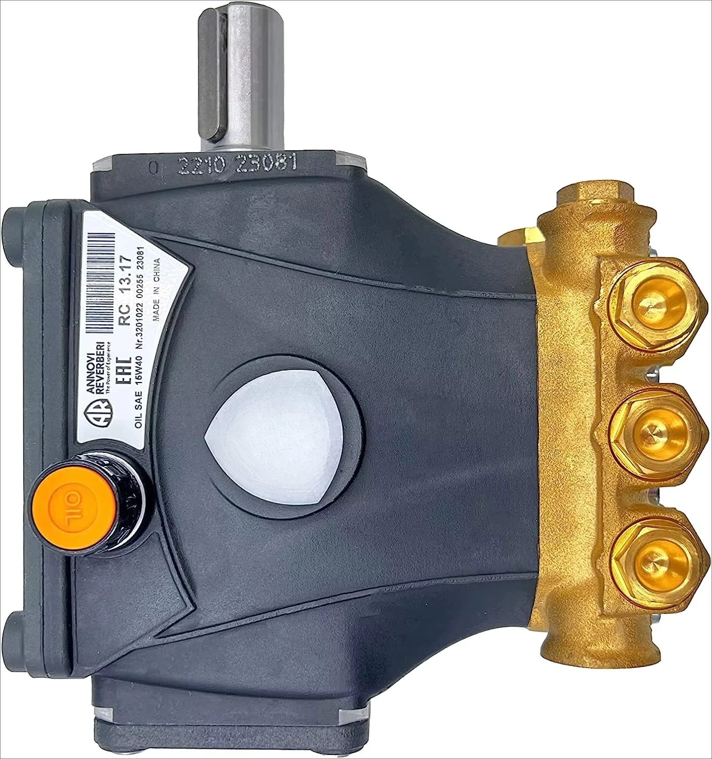 RC13.17 Annovi Reverberi  Pump, 3.7 GPM, 170 Bar, 1450 RPM, 24mm Solid Shaft