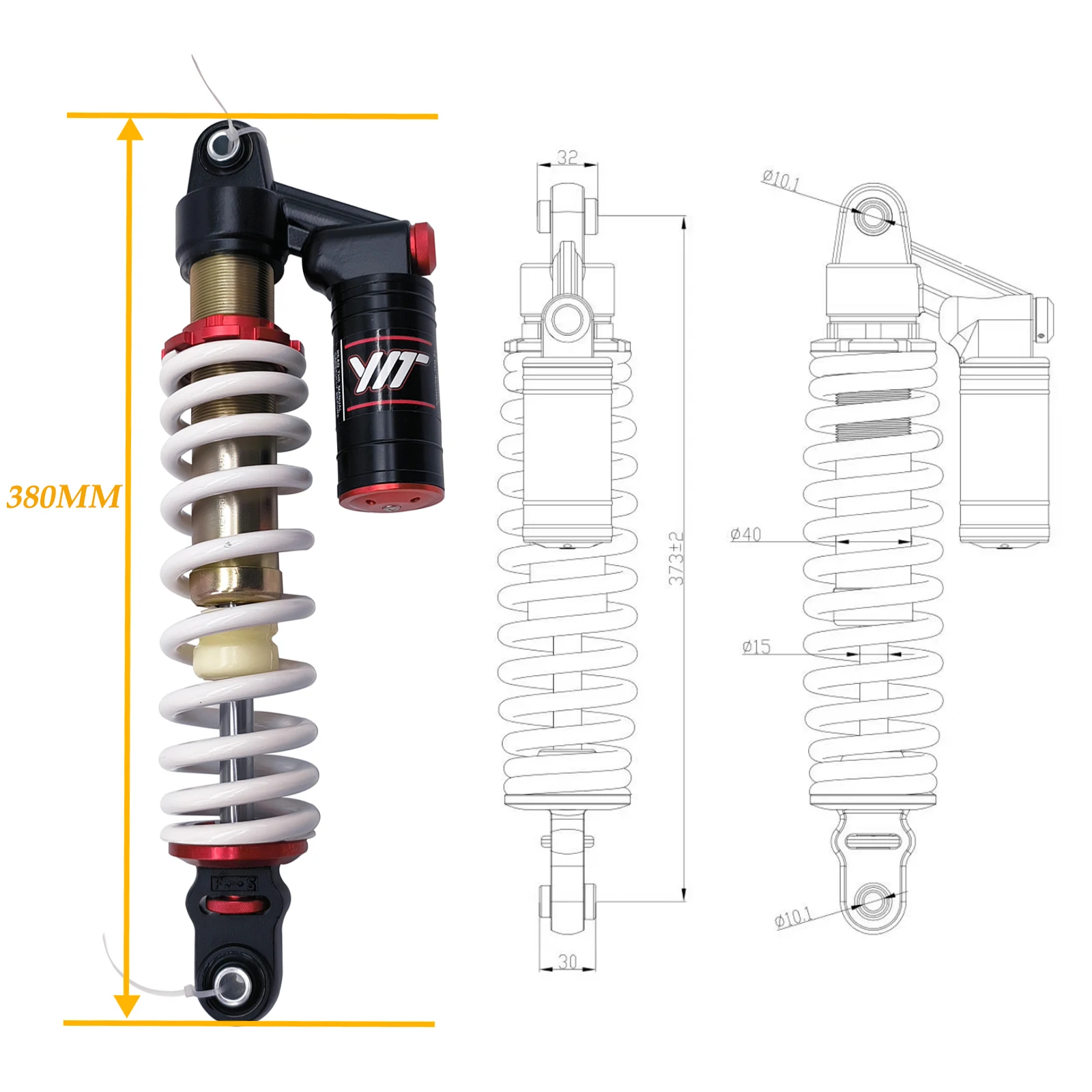 Amortiguador delantero y trasero Original, accesorio con bolsa de aire para CF800-2(x8), parte ATV UTV 7020-051600-30000 7020-061600, 2 unidades