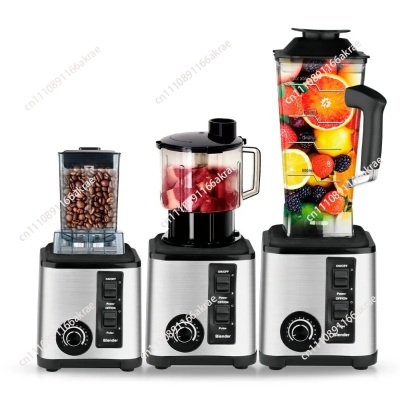 for 2600W Multifunctional 3-in-1 Blender, 6 Blades Mixer Grinder for Ice Crush 2L High Power Portable Juicer, 18000RPM