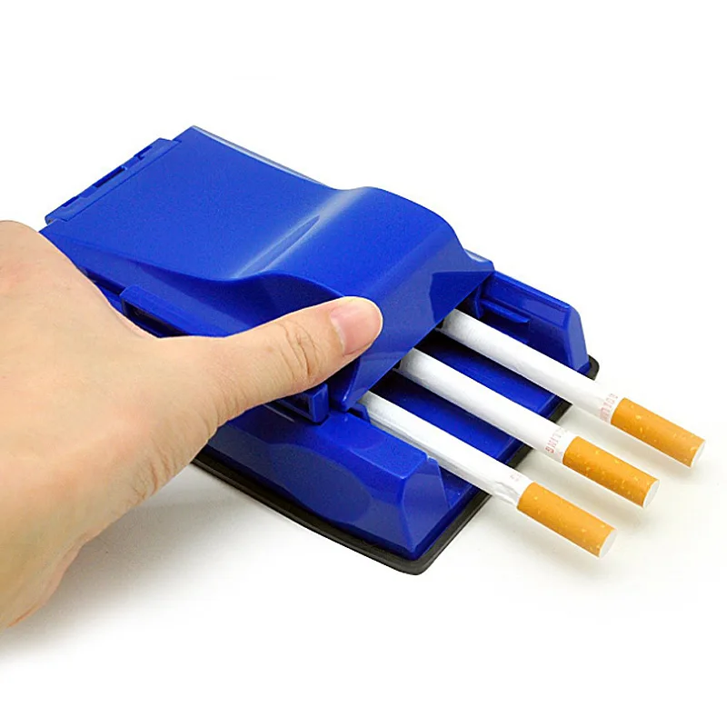 8mm Manual Tobacco Maker Triple Cigarette Rolling Machine Tube Roller Rolling Machine Smoke Tools Cigarette Smoking Accessories