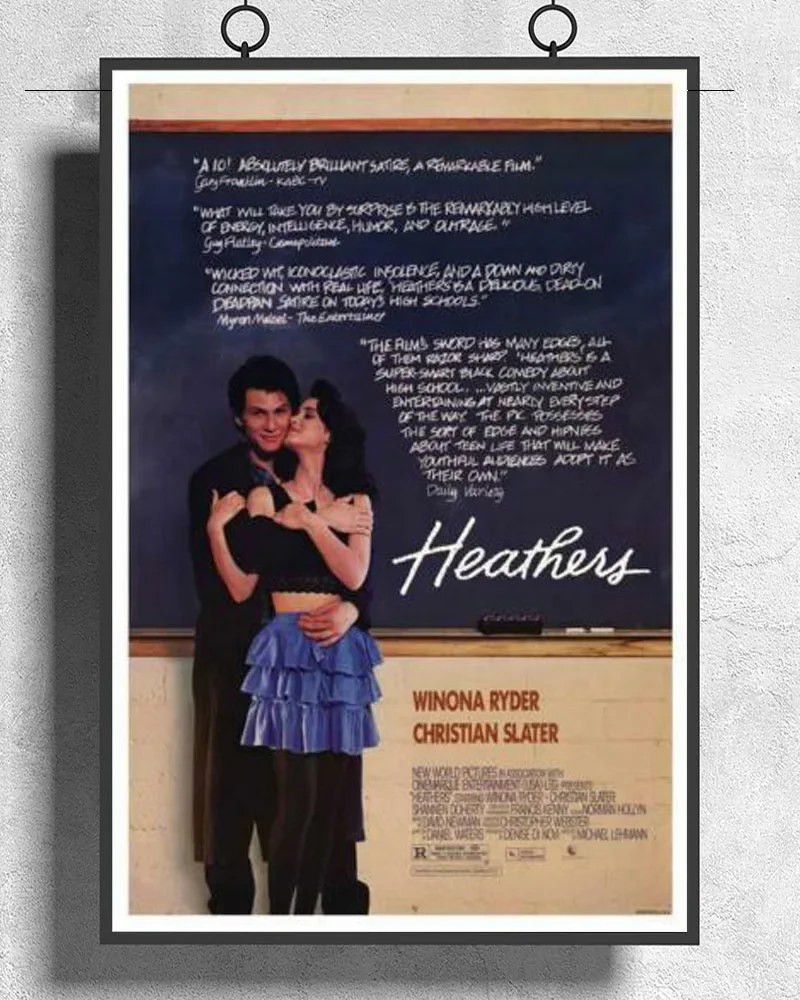 L035 هيذرز فيلم (1988) نسيج الحرير المشارك ديكور فني اللوحة الداخلية هدية