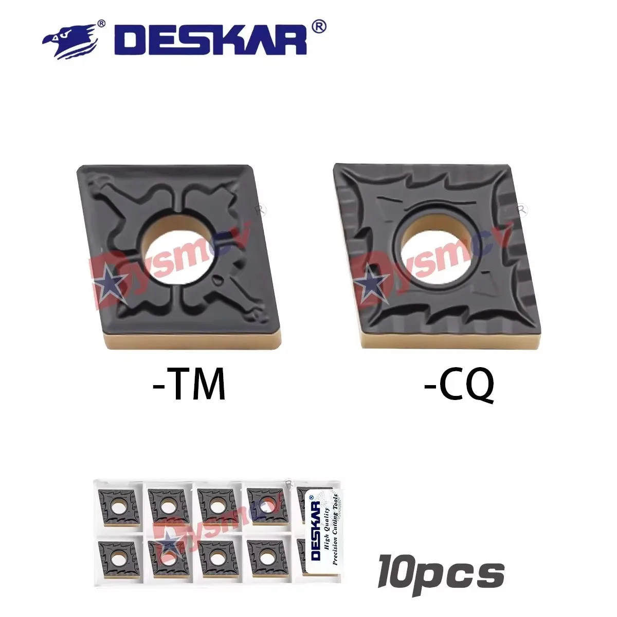 DESKAR 100% Original Lathe Dual Color Rhomb Shaped Slotted Inserts CNMG120404/08/12-TM/CQ LF9218 Turning Inserts Modulation Type