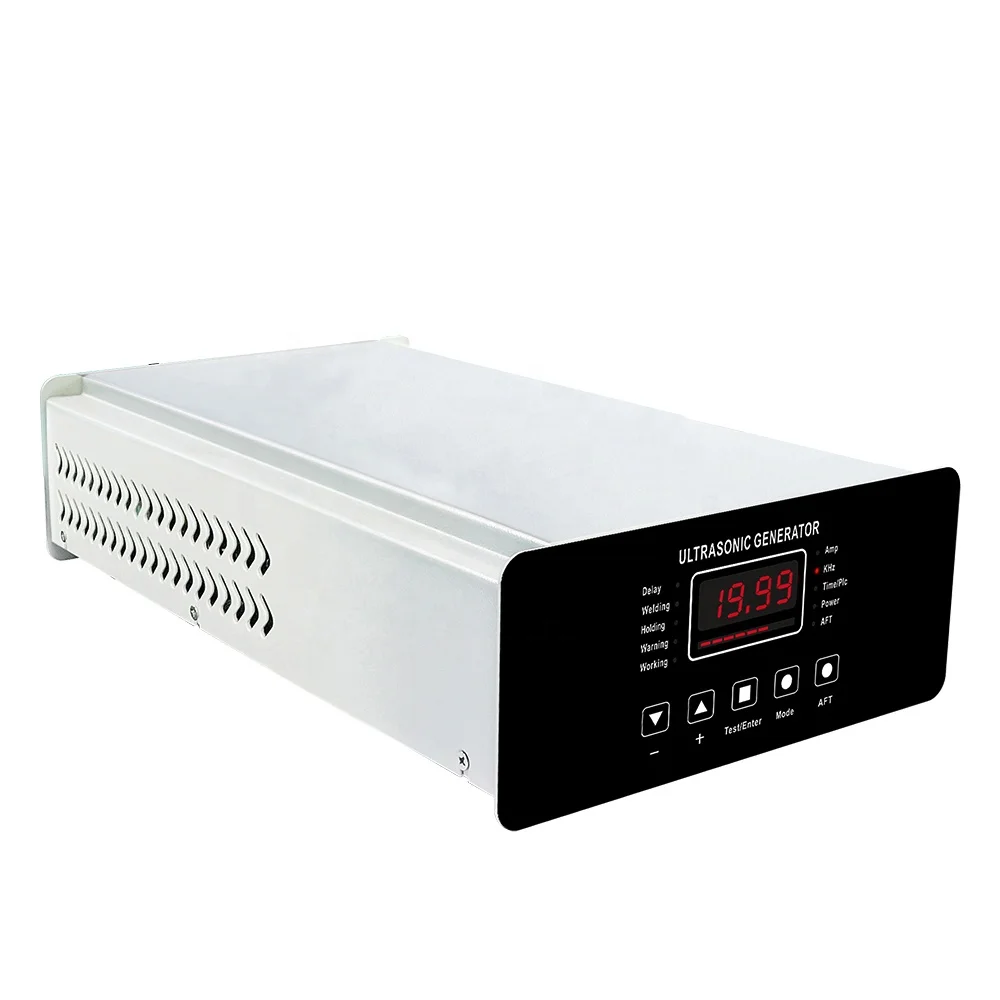 New QXULTRASONIC 20kHz 2000W Digital Ultrasonic Transducer Machine Generator AC198V-242V Adjustable 50Hz/60Hz PVC/PET/ABS