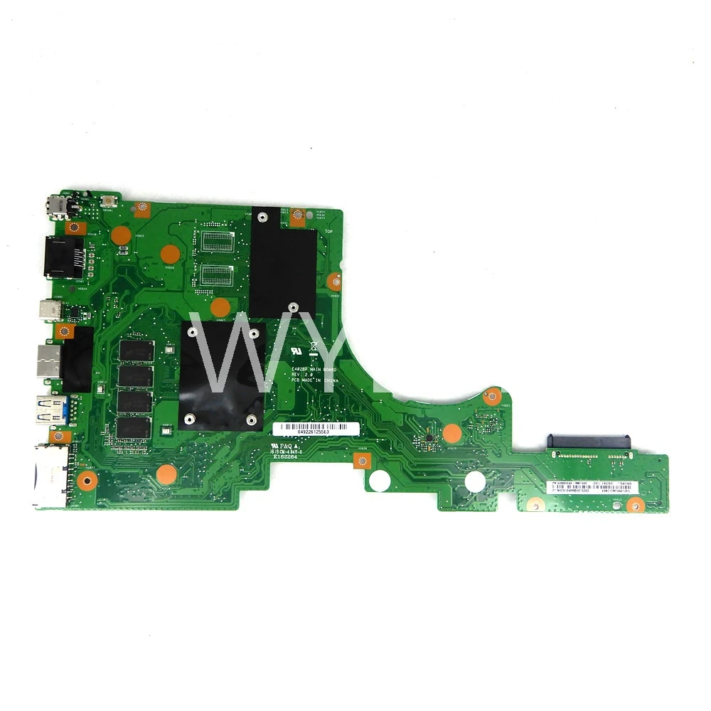 E402BA with A9-9420 CPU 8GB RAM  Mainboard For Asus VivoBook E402 E402B E402BA E402BP Laptop Motherboard 100% Tested