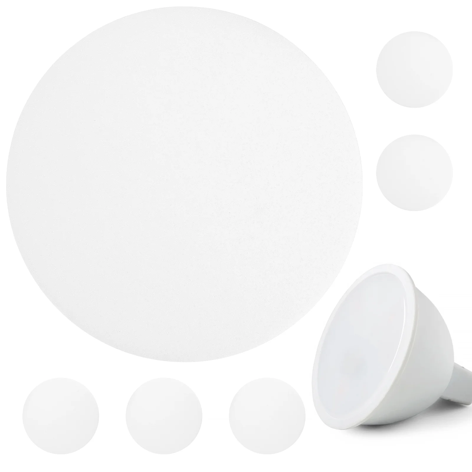 6 Pcs Ceiling Light Downlight Lamp Shade Diffuser Lamps Covers Plastic Lampshade For Replacement