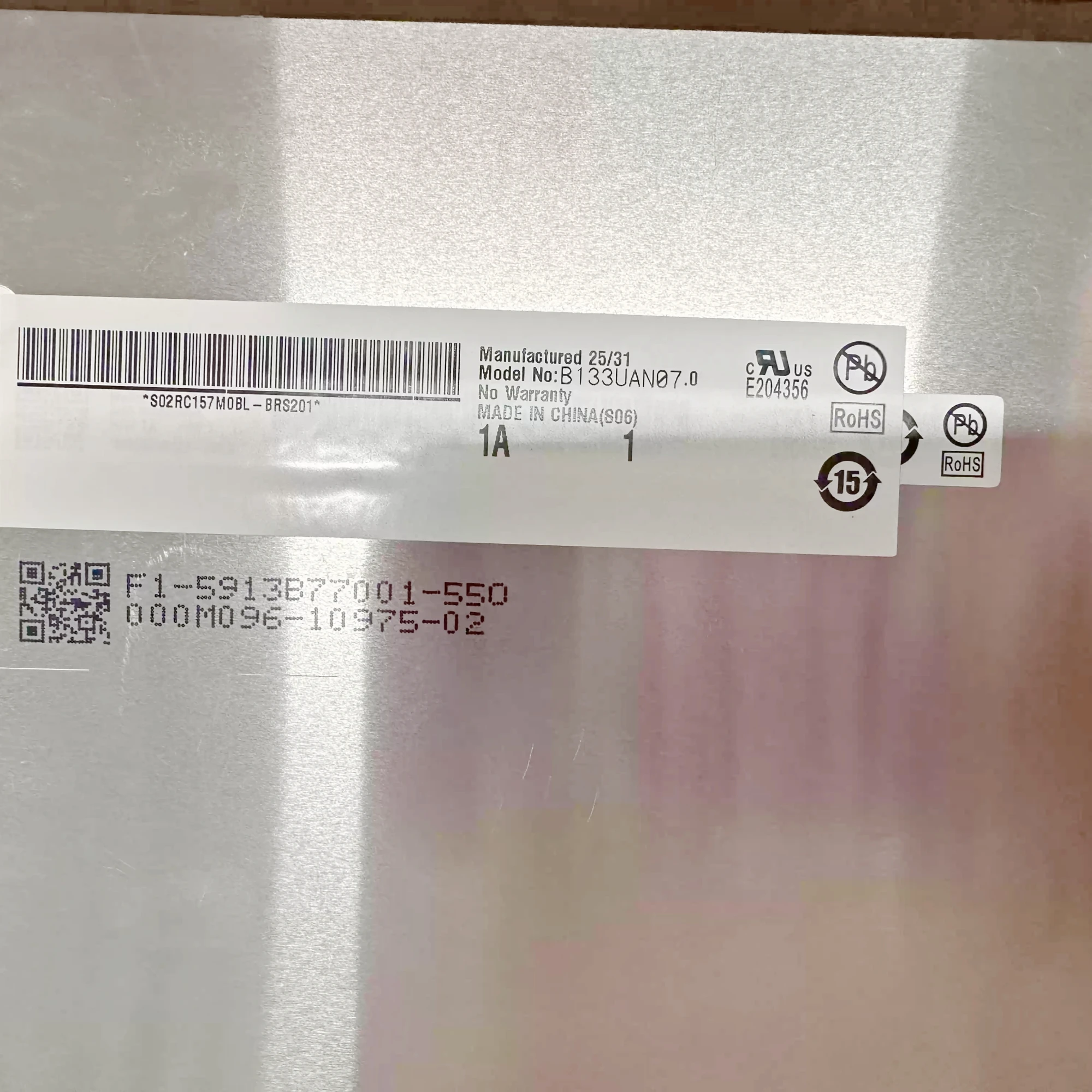 B133UAN07.0 1920x1200 30 Pins 13.3'' IPS Replacement Laptop LCD Screen Panel Matrix