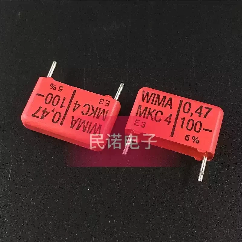 WIMA capacitor MKC4 100V 0.47UF 100V 474 470NF pin spacing 15mm