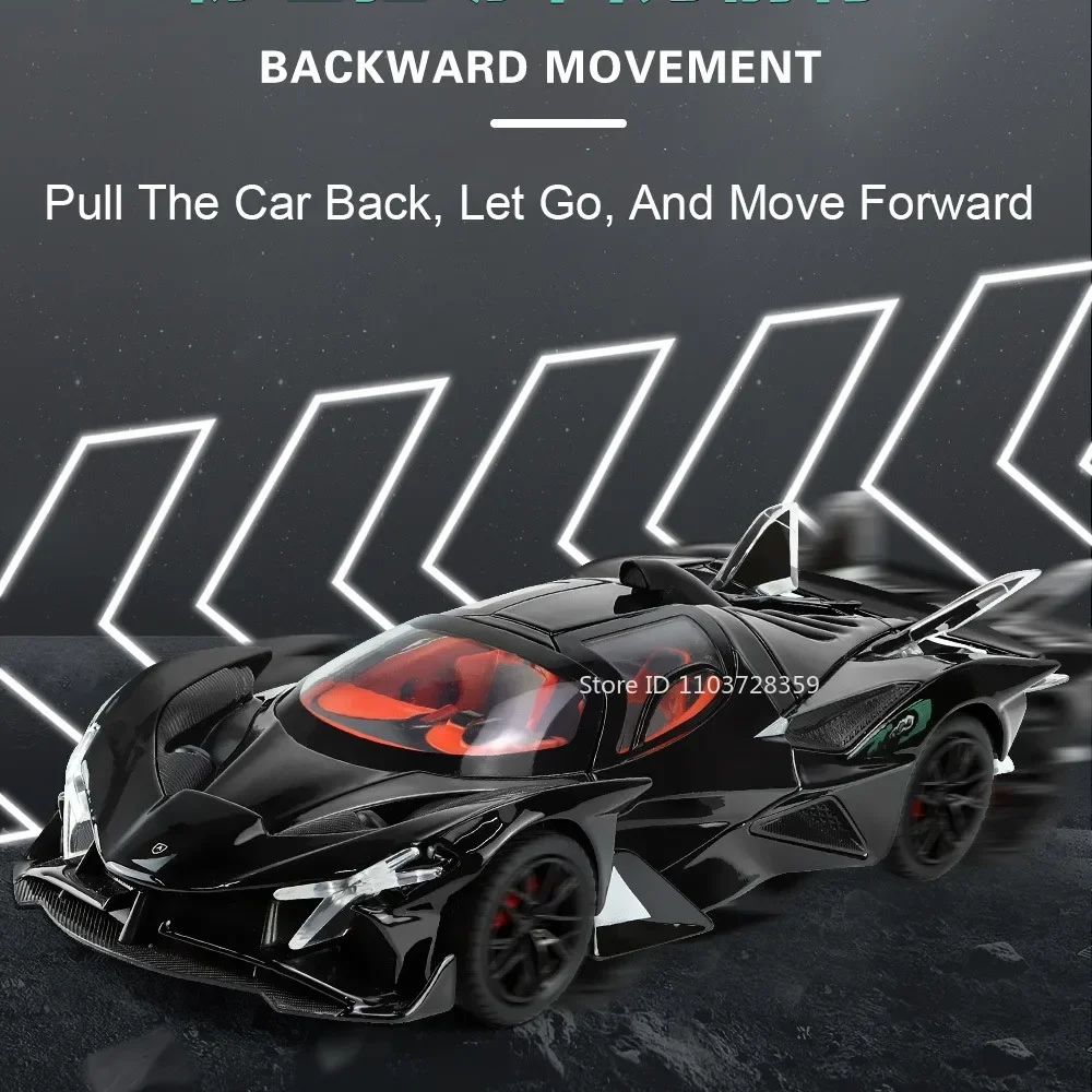 مقياس 1:24 أبولو EVO IE لعبة نموذج سيارات رياضية سبيكة دييكاست ضوء الصوت الأبواب مفتوحة التراجع زخرفة السيارات الخارقة هدايا الاطفال #3