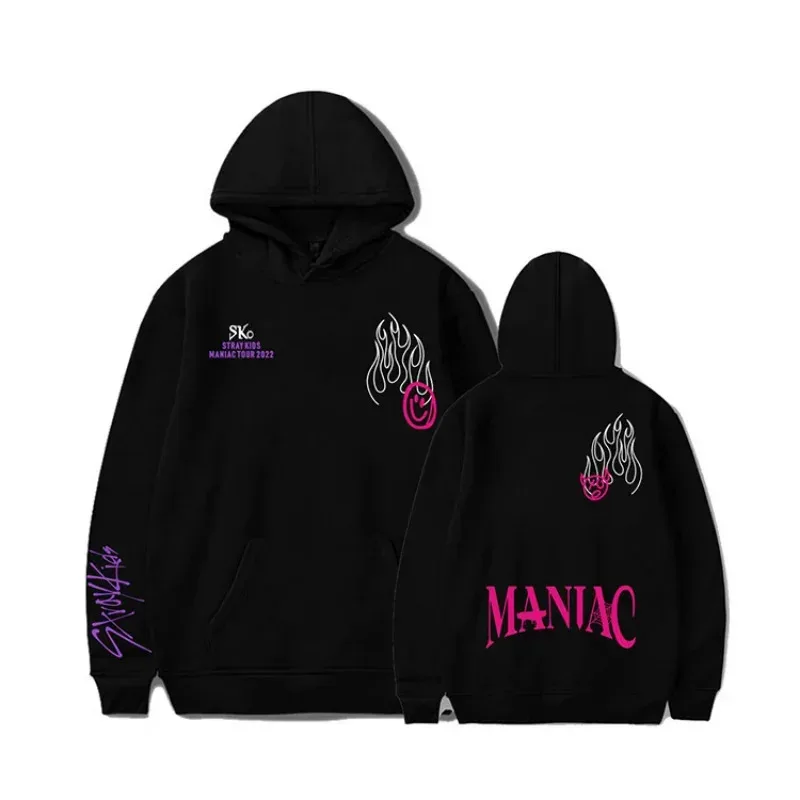 KPOP Stray Kids Maniac Women's Sportswear V78MTO85 Sets Casual Tracksuit Two Piece Set Hoodie and Sweatpants Sweat Suit Female