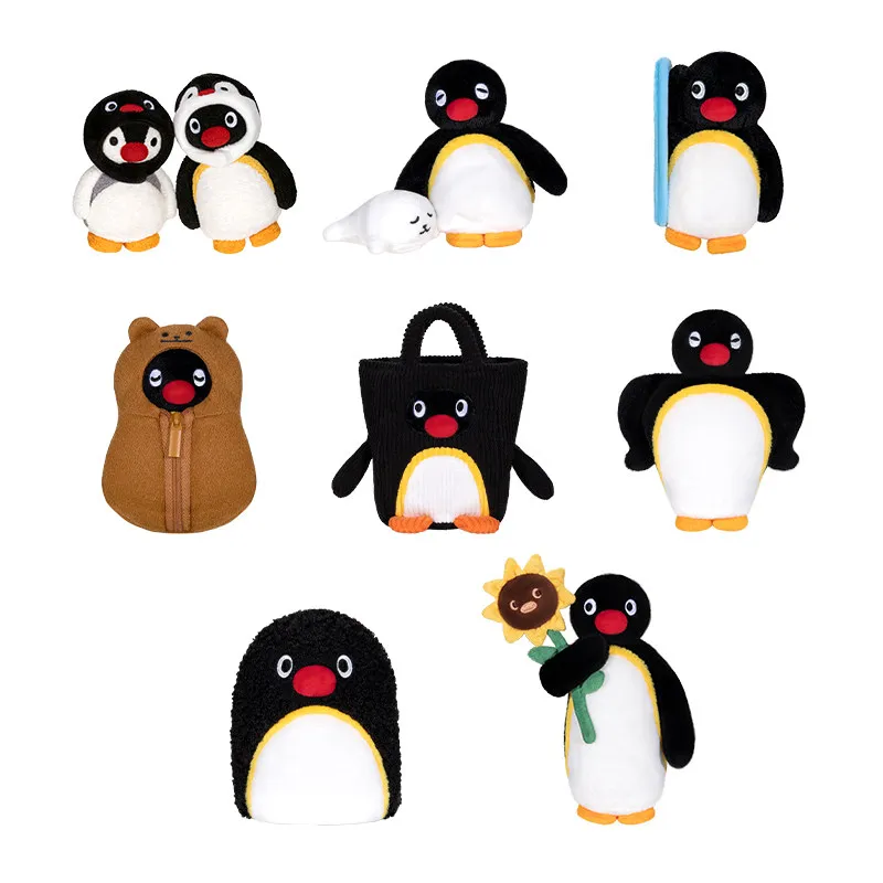 

Pingu MINI MEME Series Blind Box Lovely Pingu Action Anime Figure Mystery Box Genuine Toys Soft Plush Surprise Bag Pendant Gifts
