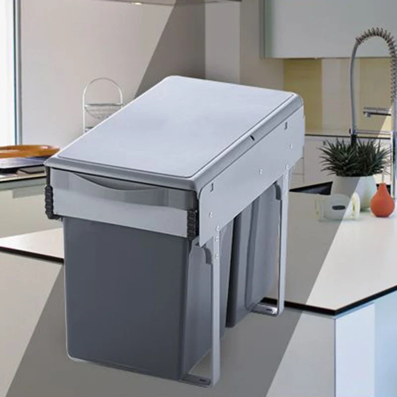 Food Residue Processor Household Luxury Large Capacity Garbage Bins Kitchen Cabinet Trash Storage Basket