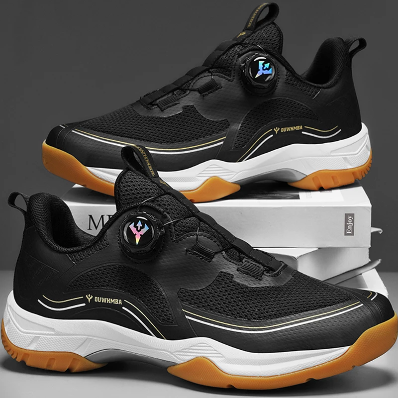 new Men's Tennis Shoes Are Breathable, Lightweight, Anti Slip, Suitable For Badminton, Table Tennis, And Sports Training