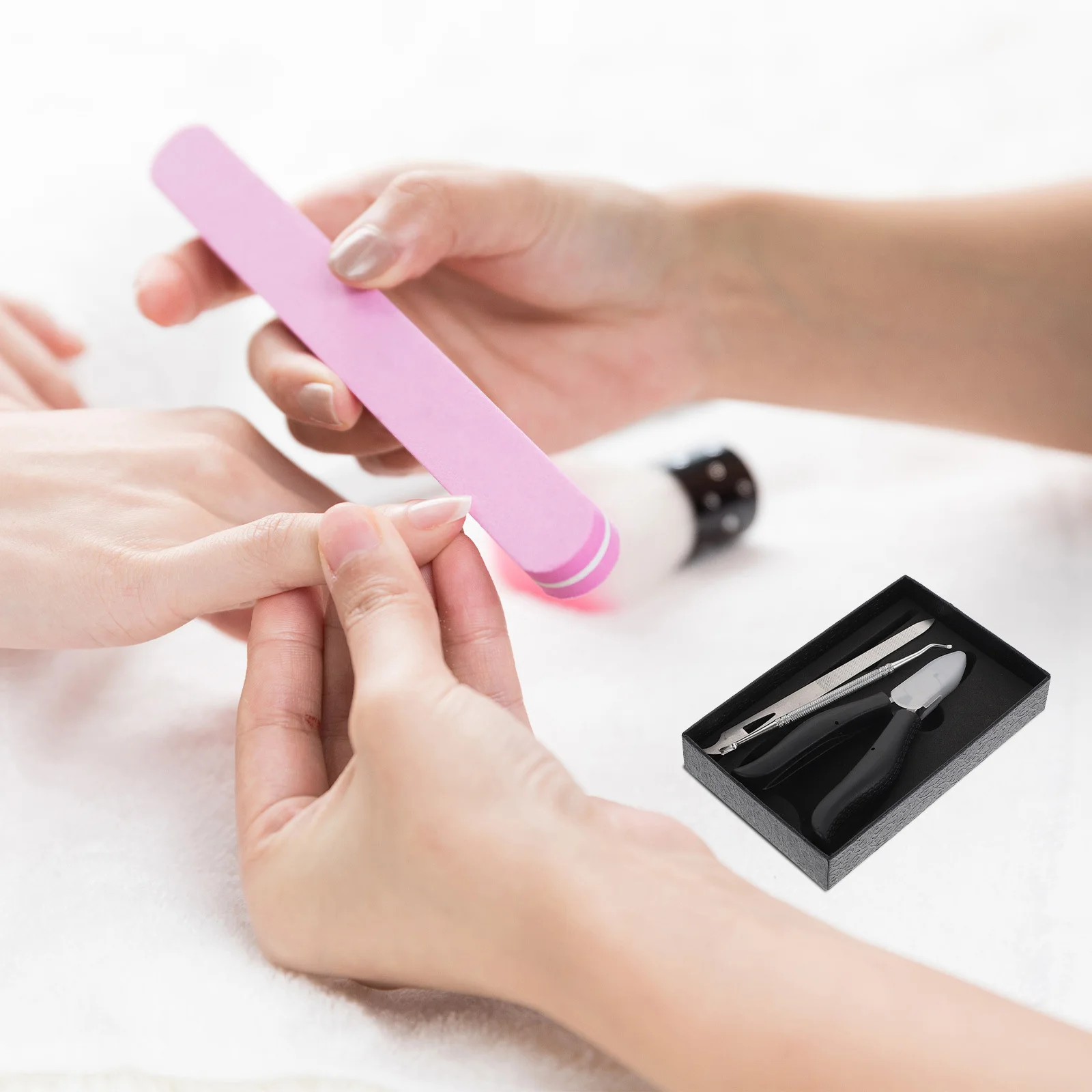 1Set Stainless Steel Dead Skin Plier Set Professional Nail Trimming Tool for Cuticle Toenail Groove Deep Clean Long-Lasting Nail