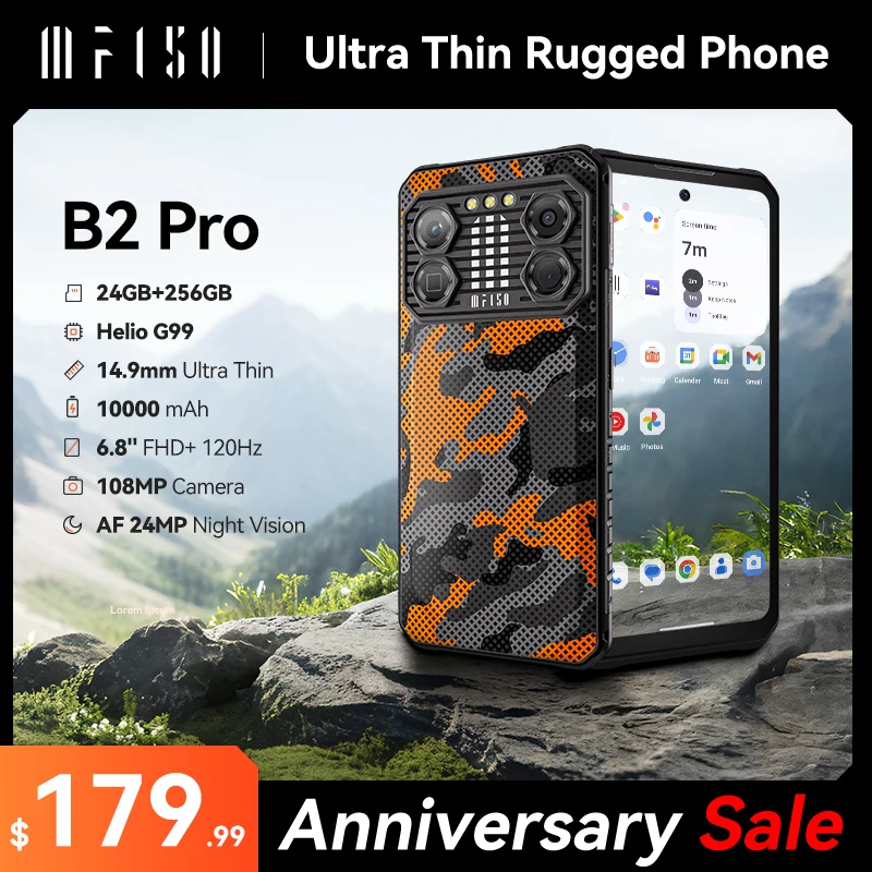 IIIF150 B2 Pro mesin G99 120Hz 6.8 ''layar 24GB(12 + 12) 256GB 108MP kamera ultra-tipis kasar 10000mAh