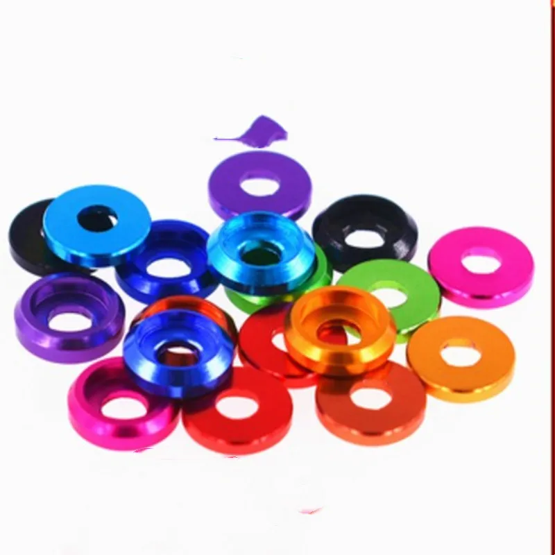 

10pcs M2 M2.5 M3 m5 m6 m8 colourful Aluminum round cup cap head washer for button head screw