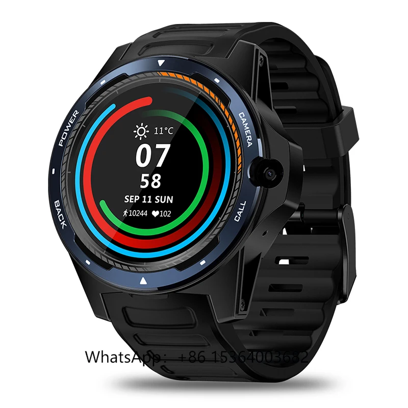 

TJXL-Zeblaze THOR 5 Dual System Hybrid 4G Smartwatch 1.39 Inch AOMLED 454*454px 2GB+16GB 8.0MP Front Camera Smart Watch Men