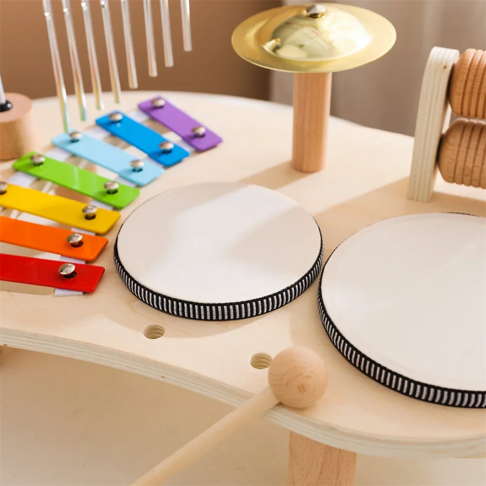 Wooden Multi-functional Musical Instrument Toys Kids Montessori Toys Early Learning Educational Toys for Children Toddlers