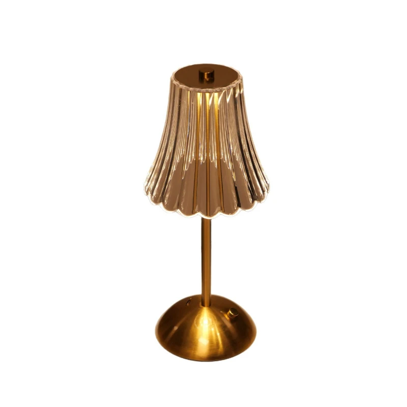 

Metal desk lamp LED premium dining table decoration desk lamp charging atmosphere light home decoration
