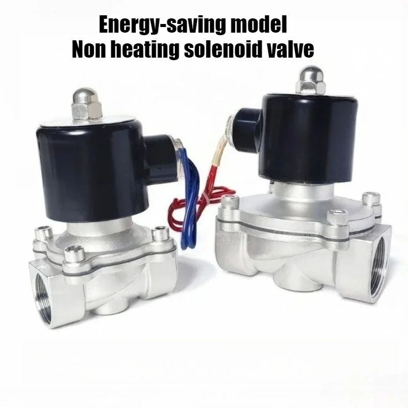 Energy Saving Non Heating Normally Closed Pneumatic Water Oil Air AV220V DC24V Lectric Solenoid ValveDN15/20/25 1/2