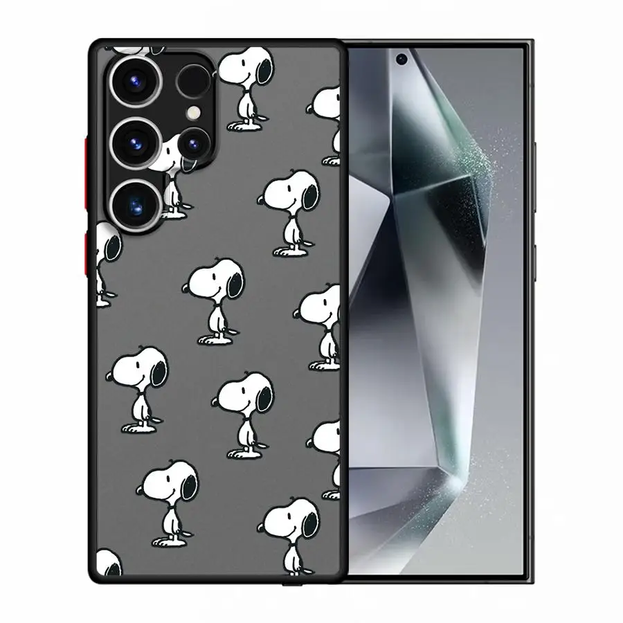 حافظة لهاتف سامسونج جالاكسي S20 S21 S22 Plus S9 S10 S23 Ultra S25 Edge S24 FE جرو كرتوني لطيف