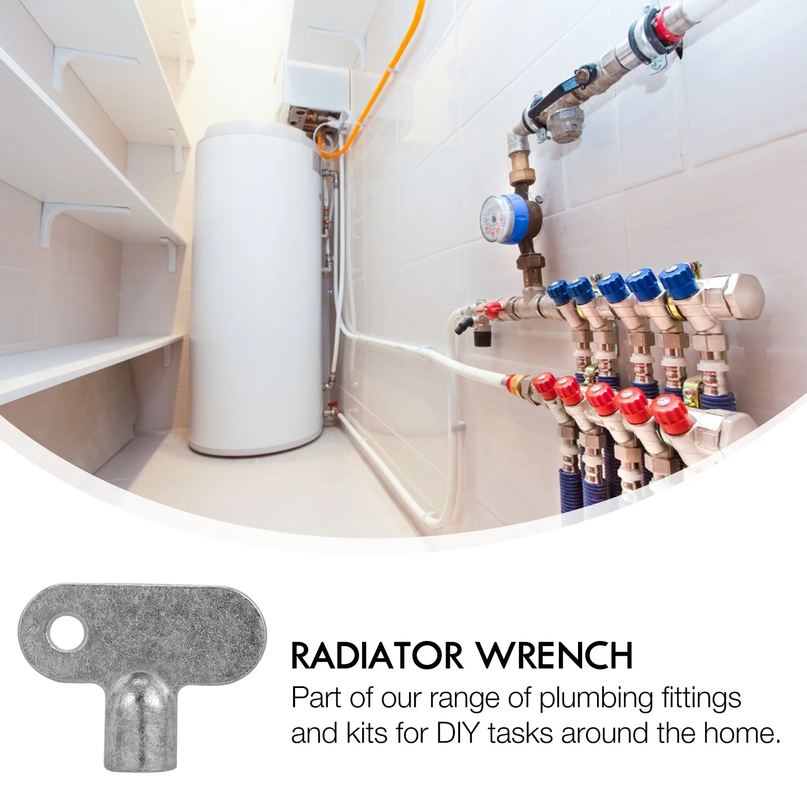 ประแจถอดหม้อน้ำแบบสี่เหลี่ยม 3 ชิ้น ทำจากโลหะผสมสังกะสี สำหรับงานประปา ใช้ได้ทั้งภายในและภายนอกอาคาร