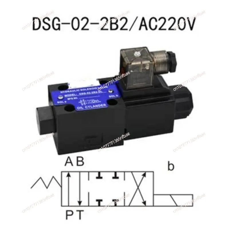 Oil Research Hydraulic Electromagnetic Bidirectional Reversing Valve Single-Head Valve DSG-02-3C2-LW 3c6ac220v Dc24v