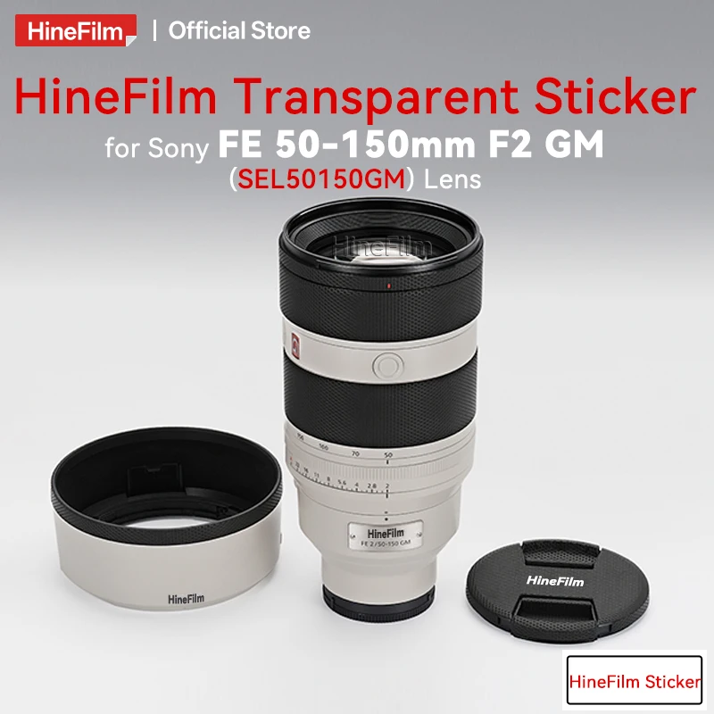 

Hinefilm Transparent Skin for Sony FE50-150mm F2 GM Lens Skin for Sony FE50-150 F2 Lens Clear Sticker SEL50150GM Wrap Cover Skin