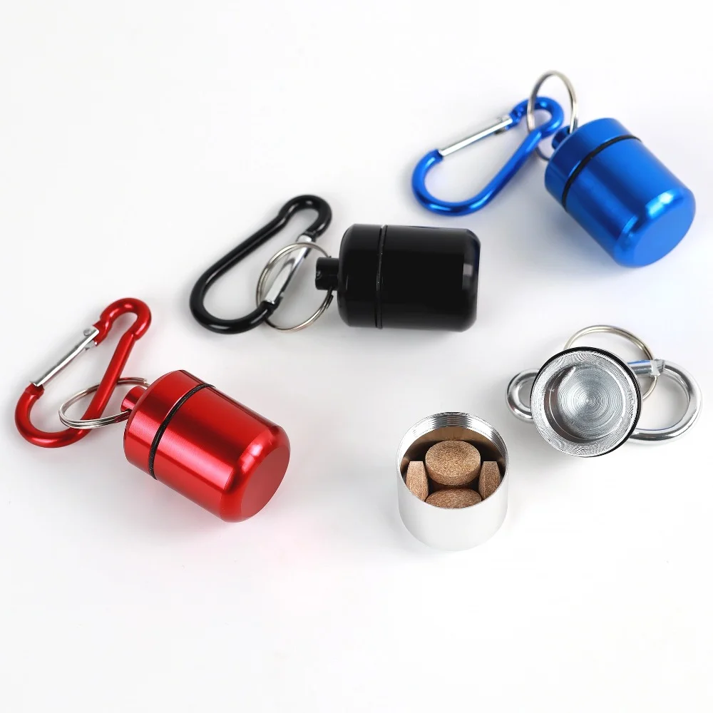 

Популярный Премиум-органайзер для таблеток, водонепроницаемый, портативный, с креплением на ключи, для лекарств, рыболовных снастей, затычек для ушей