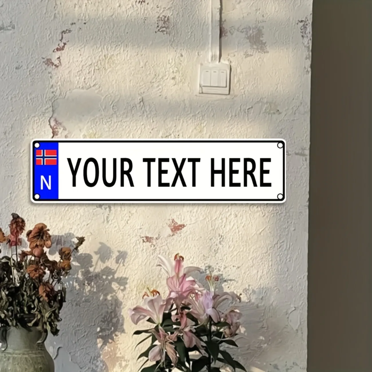 Personalized Custom Norwegian Vintage Metal Sign Home Bar Car & Outdoor Decor (For Decoration Only) - view 6