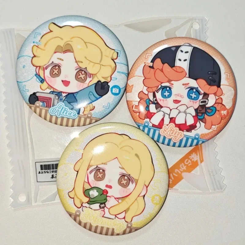 Game Identity V Peripheral Reporter Little Girl Cheerleader Prisoner Mercenary Badge Bag Clothing Jewelry Accessories Gift Decor