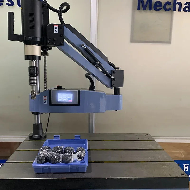 

M3-M16 Hot CNC Automatic Servo Electric Tapping Machine Flexible Arm Nut Screw for Pipe Metal Thread Drilling Core Motor PLC