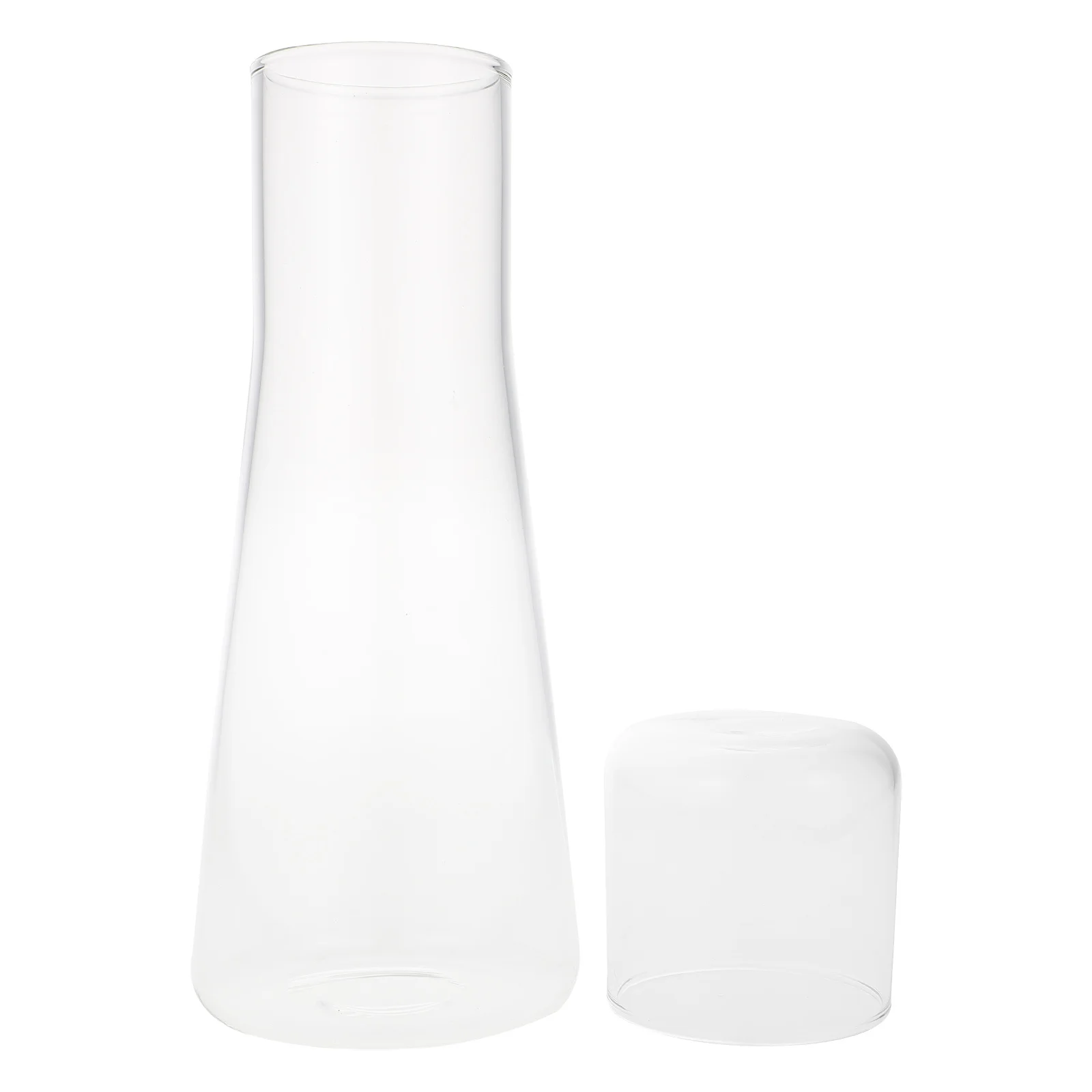 

1Set Glass Cold Water Bottle Thickened Large Capacity Cooling Jug Elegant Design Home Office Beverage Holder Tea Pot