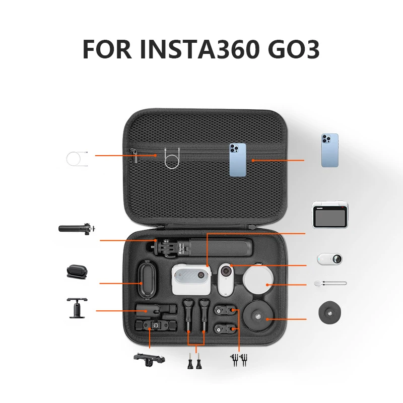 Для Insta360 GO 3 сумка для хранения камеры с большим пальцем Портативная сумка на одно плечо сумка через плечо защитная коробка для переноски аксессуары