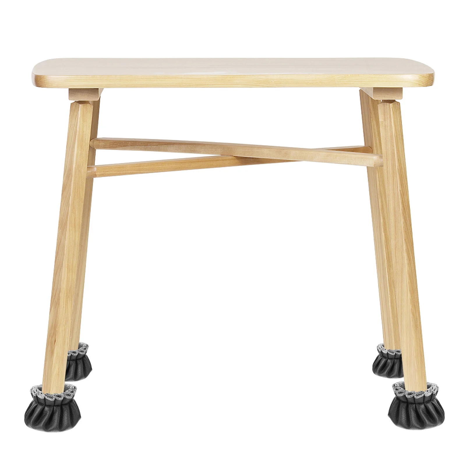 

4Pcs PU Piano Bench Leg Covers Chair Floor Protectors Splashproof Durable Furniture Leg Caps for Hardwood Floor