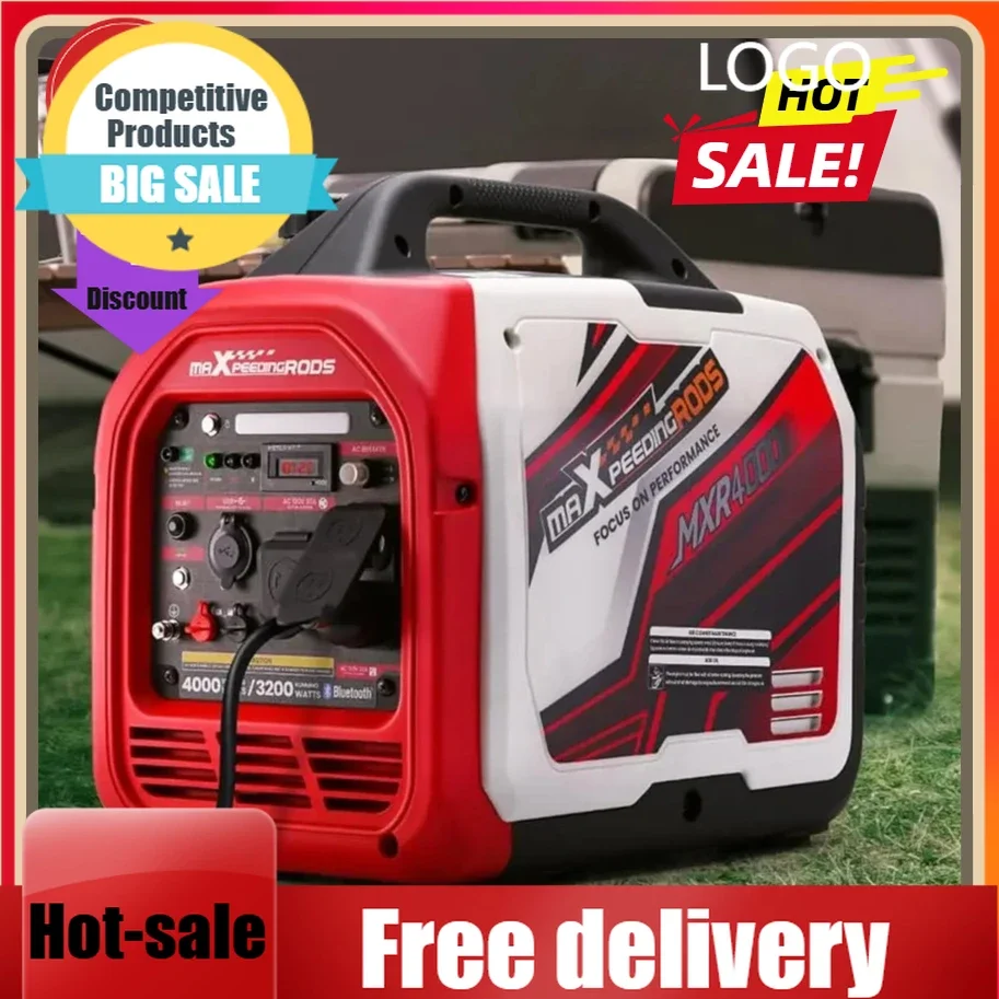 

Home Backup-4000 Watt Inverter Generator Portable With CO Alarm, RV Ready, Gas Powered Generator, App Remote Data Monitor