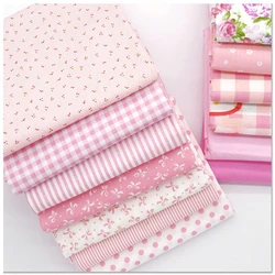 Tessuto di cotone twill a pois floreali rosa 160x50 cm, per realizzare indumenti per bambini, copripiumino fai da te