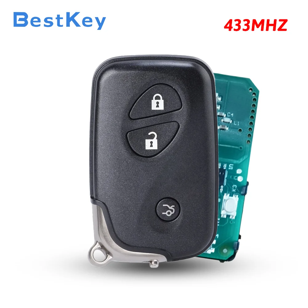 Best Key FCC HYQ14AAC PN 89904-30311 3 Button Smart Key 433MHz for 2006-2008 Lexus ES350 IS250 GS350 GS450h LS460 LS600h