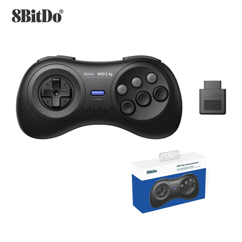 8BitDo M30 2.4G Wireless Gamepad for the Original Sega Genesis and Sega Mega Drive - Sega Genesis