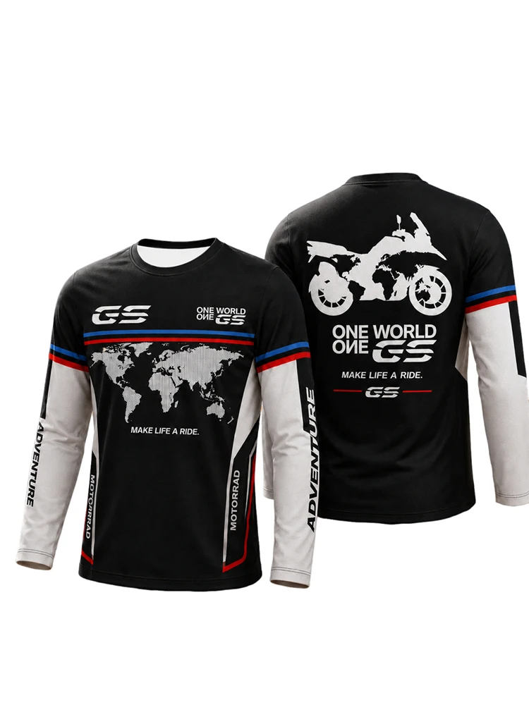 Neues Heißes GS Adventure Motorrad-Enthusiasten T-Shirt Outdoor Motorradfahren Alltäglich Bequemes Modisches Oberteil für Motorrad-Fans