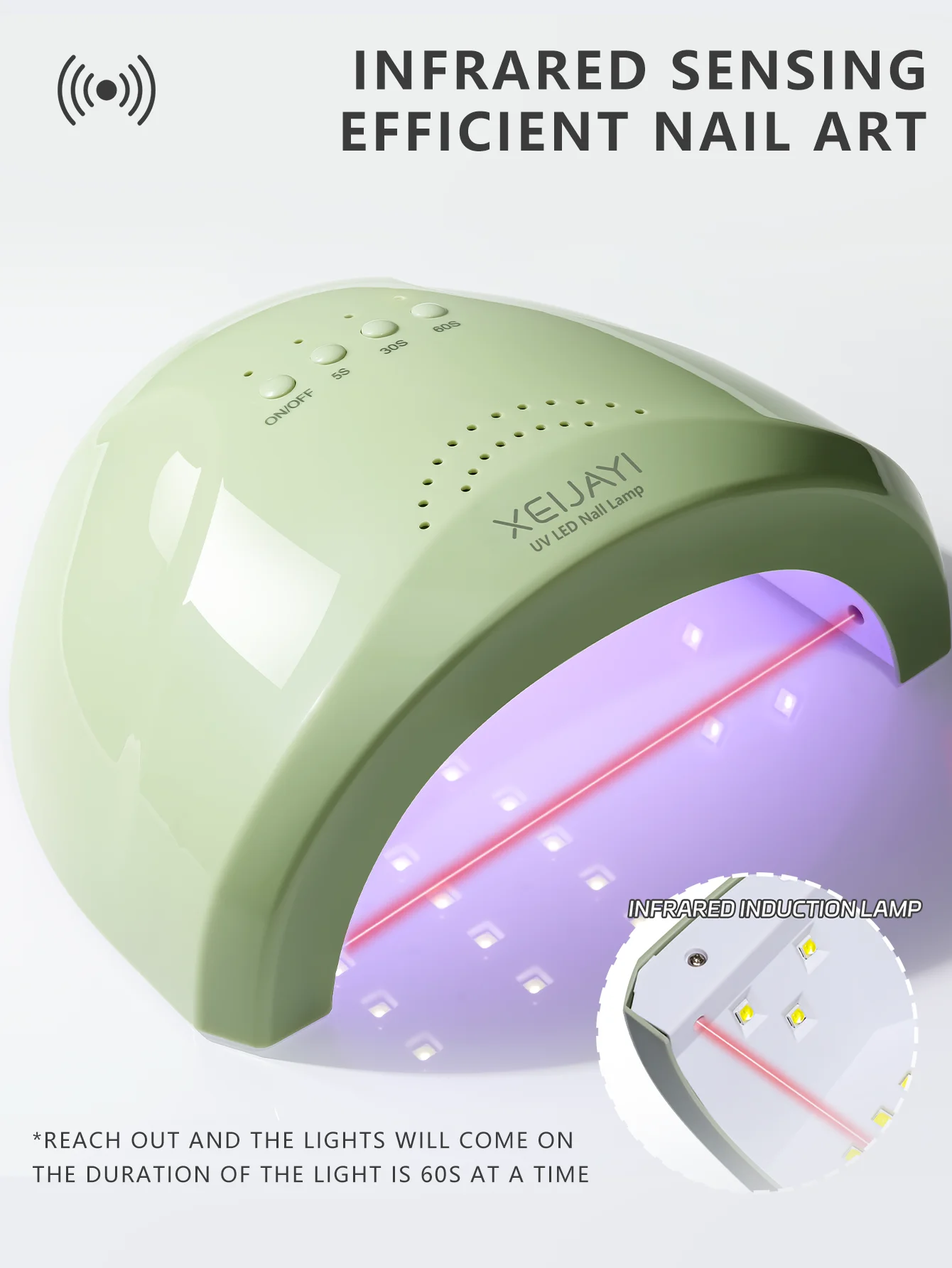 1PC [USB Plug] Nail Lamp Nail Dryer, Nail Phototherapy Machine Dual Light Source UV Nail Lamp, For Women Nail Art DIY Use