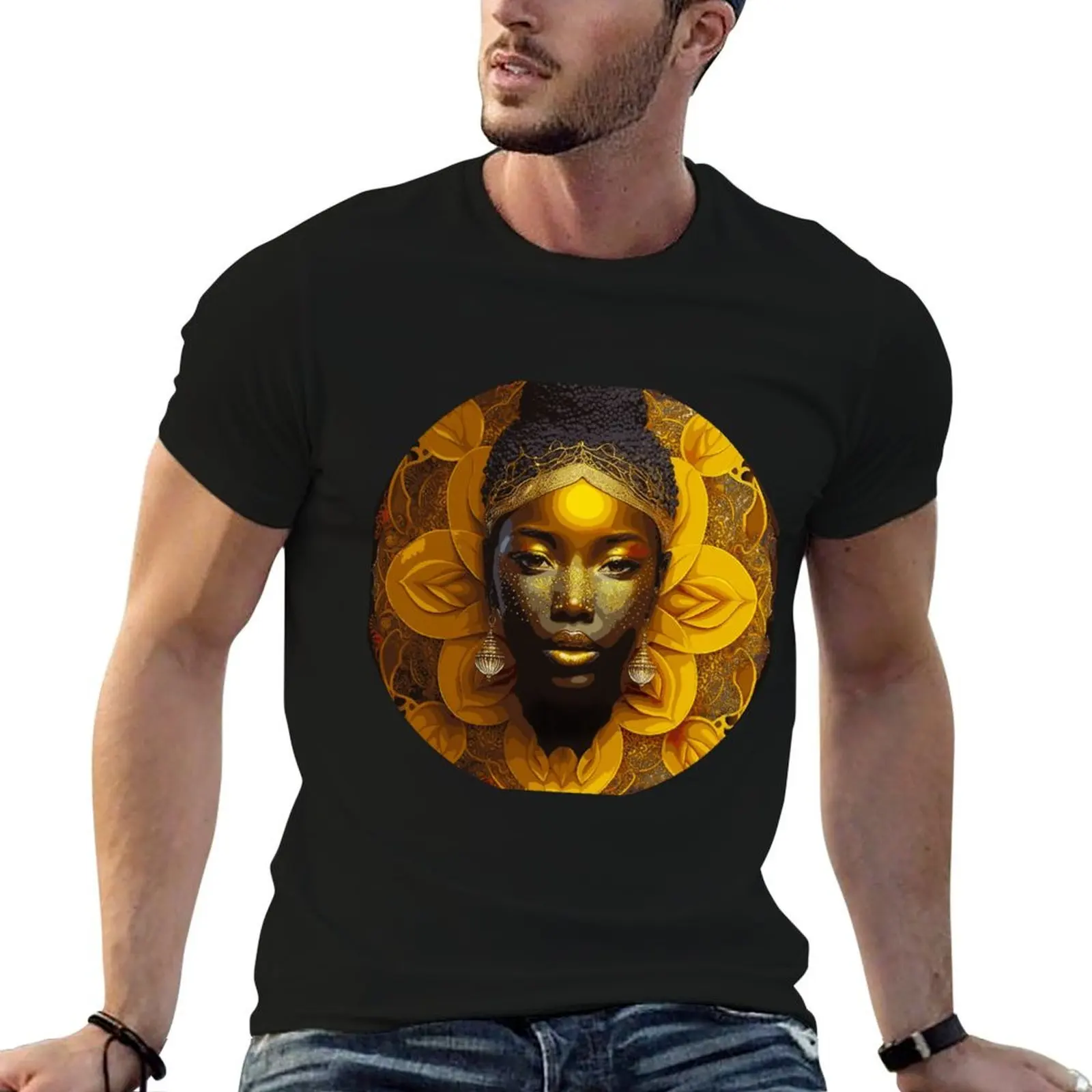 

Oshun of the Sunflowers T-Shirt funny t shirts man cotton t shirts man 100% T-Shirt