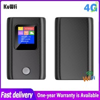 KuWfi 4G Lte Wifi Router 300Mbps Mini Wireless Wifi Portable Mobile Hotspot Unlock Modem with SIM Card Slot 6000mAh Mobile WIFI