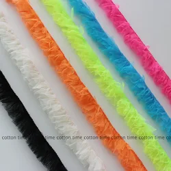 3/10 Meters Elastic Mesh Trim 3cm Neon Fringed Lace Colorful Trimming DIY Sewing Clothes Bag Shoes Accessory